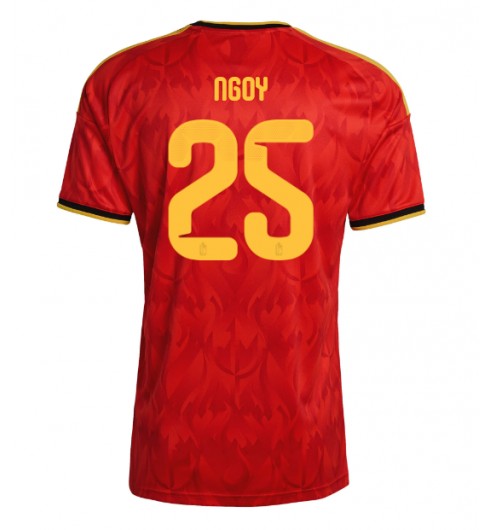 Belgia Nathan Ngoy #25 Kotipaita MM-kisat 2026 Lyhythihainen Belgia Nathan Ngoy #25 Kotipaita MM-kisat 2026 Lyhythihainen